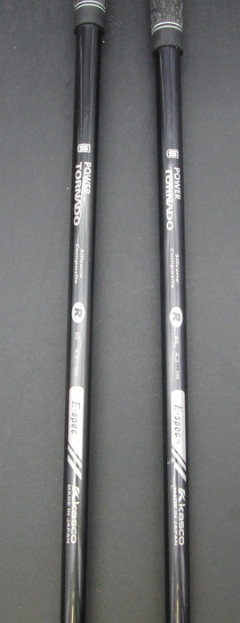 Set of 2 Kasco Power Tornado Super Hyten 3 + 5 Hybrids Regular Graphite Shafts