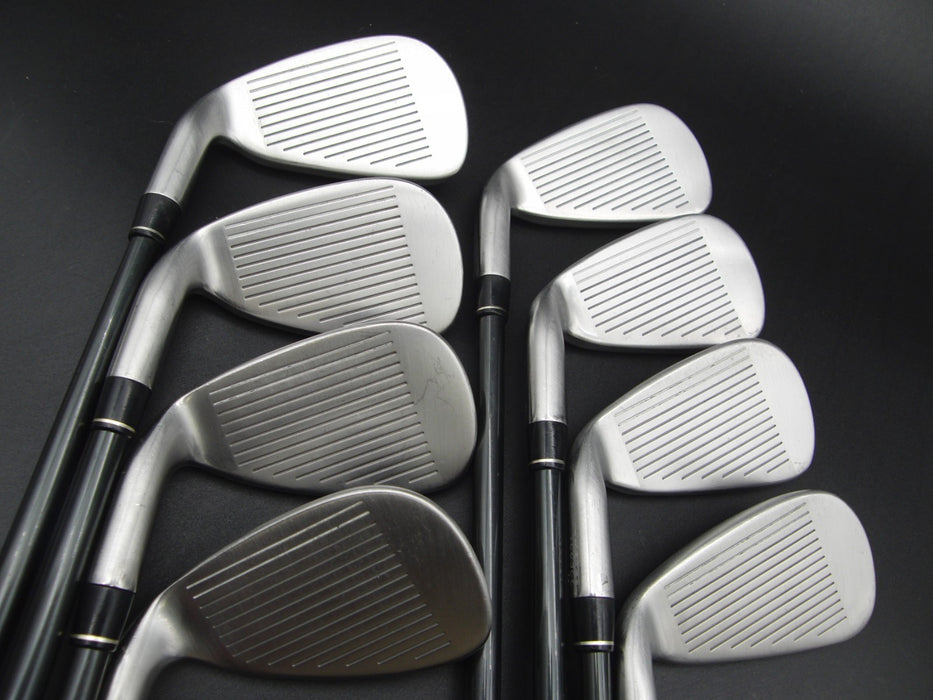 Set of 8x TaylorMade rac OS Irons 3-PW Regular Graphite Shafts Red Grips*