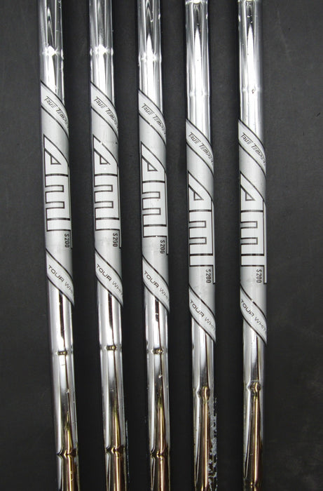 Set of 5x Titleist T100 Irons 6-PW Stiff Steel Shafts Golf Pride Grips