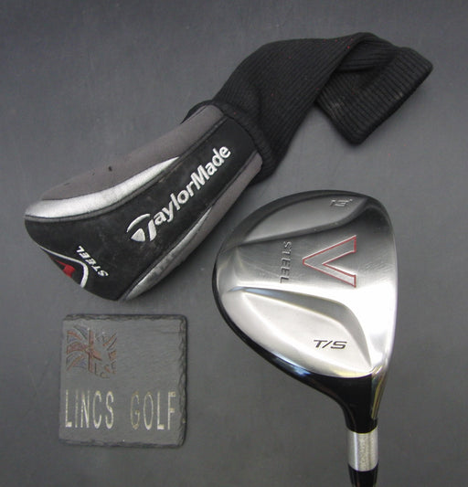 TaylorMade V Steel 13° 3 Wood Stiff Graphite Shaft Golf Pride Grip + Head Cover