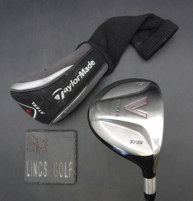 TaylorMade V Steel 13° 3 Wood Stiff Graphite Shaft Golf Pride Grip + Head Cover