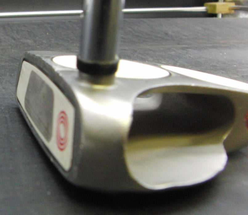 Odyssey White Steel Mid 2-Ball Putter Steel Shaft 105cm Length Red Grip
