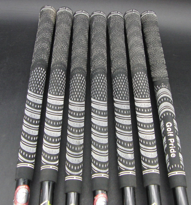Set of 7x TaylorMade M1 2017 4-PW Irons Stiff Graphite Shafts Golf Pride Grips