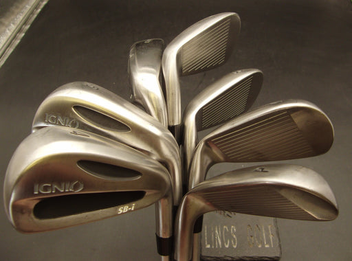Set of 7x Ignio SB-i 4-PW Irons Stiff Steel Shafts Benross Grips