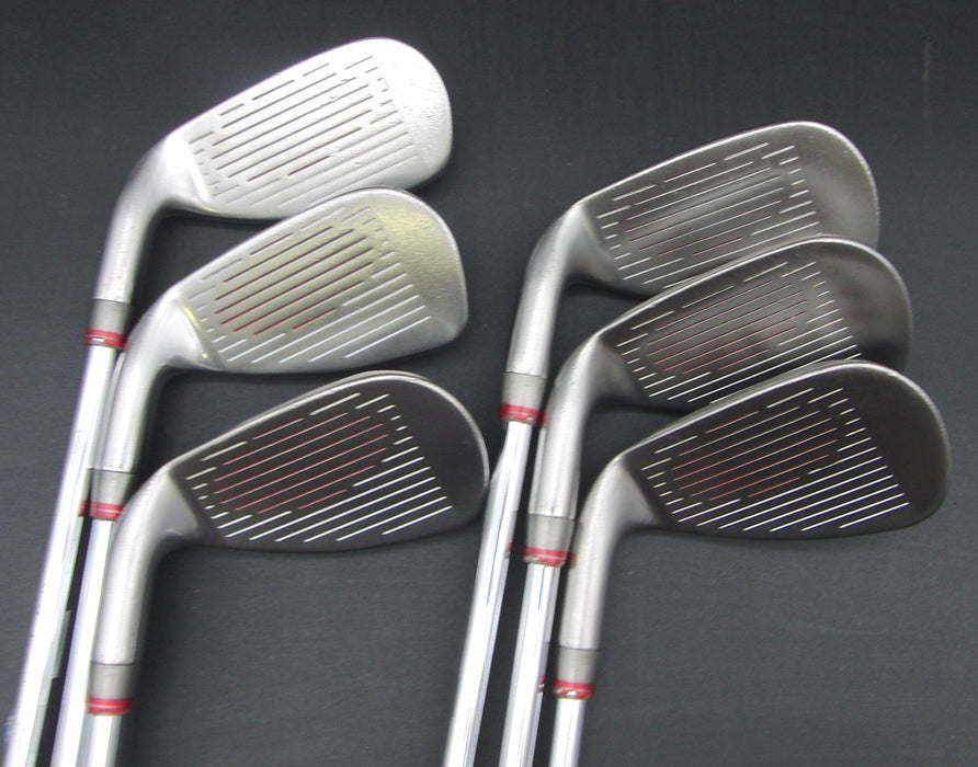 Set of 6 Cobra Baffler 2013 Red 7-SW + GW Stiff Steel Shafts Cobra Grips*