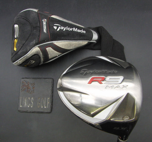 TaylorMade R9 Max 9.5° Driver Stiff Graphite Shaft TaylorMade Grip + Head Cover