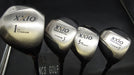 Set of 4 XXIO Twin AX-Sole Driver & 3+5+7 Woods Regular Graphite Shafts*