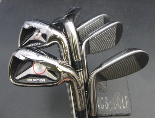 Set of 7x TaylorMade Burner 2009 5-SW Irons Stiff Steel Shafts TaylorMade Grips