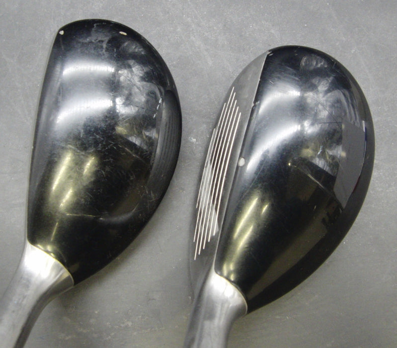 Set of 2 Mizuno CLK FLI-HI 3+4 Hybrids Stiff Steel Shafts GolfPride Grips