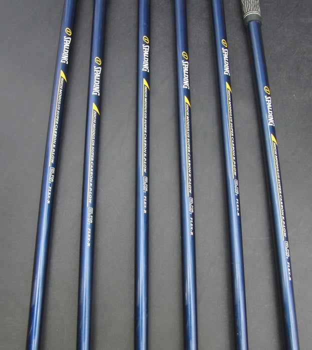 Set of 6x Spalding High Ball 5-PW Irons Regular Graphite Shafts Spalding Grips