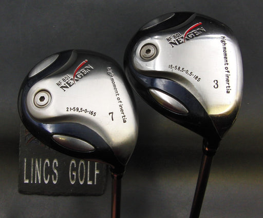 Set of 2 Nexgen NF 801 High Moment of Inertia 3 & 7 Woods Stiff Graphite Shafts