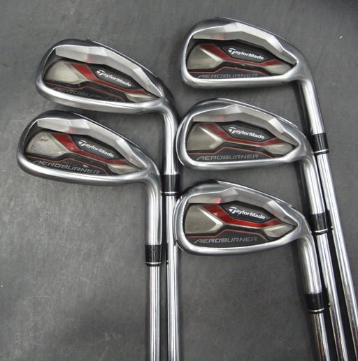 Set of 5 x TaylorMade AeroBurner Irons 6-PW Stiff Steel Shafts Elite Grips