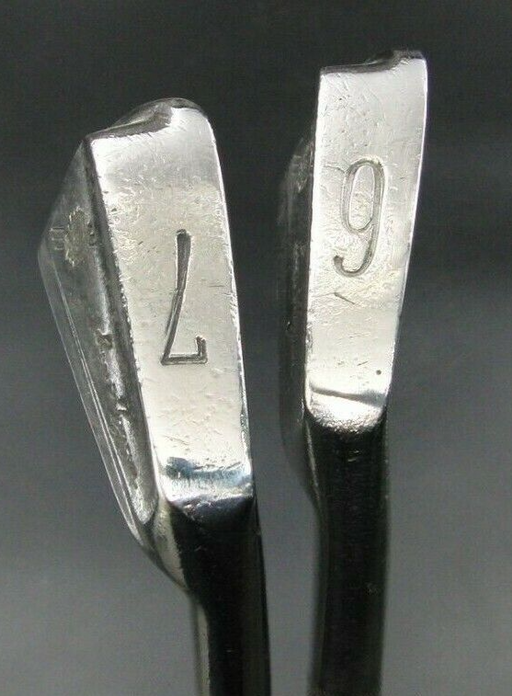 Set of 2 x Ben Hogan ( B H ) 6 & 7 Irons Regular Steel Shafts Avon Grips