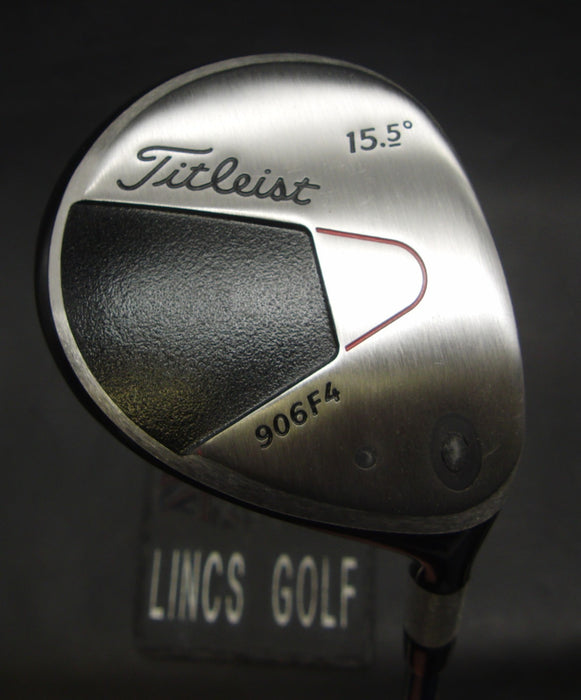 Titleist 906F4 15.5° 3 Wood Stiff Graphite Shaft No 1 Grip