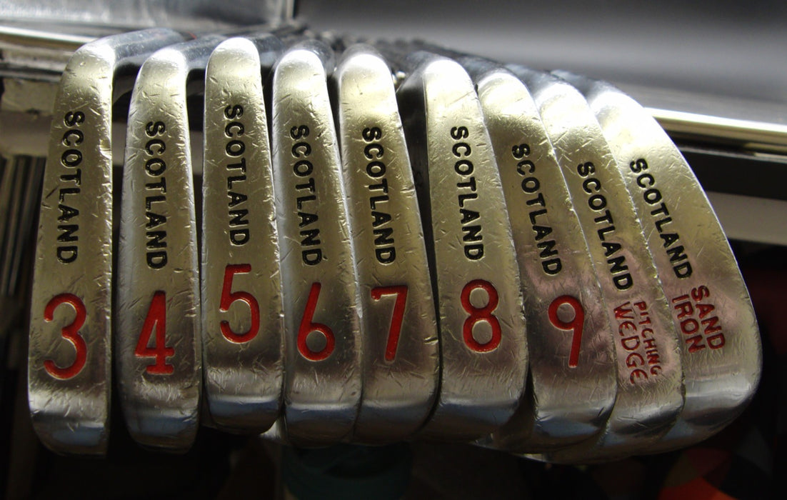Set of 9x L/H John Letters Scotland Master Model Irons 3-SW Regular Steel Shafts