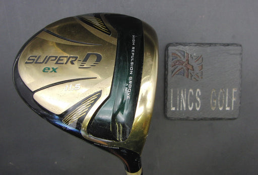 Tobunda Super-D EX 11.5° Driver Stiff Graphite Shaft Tour Edge Grip