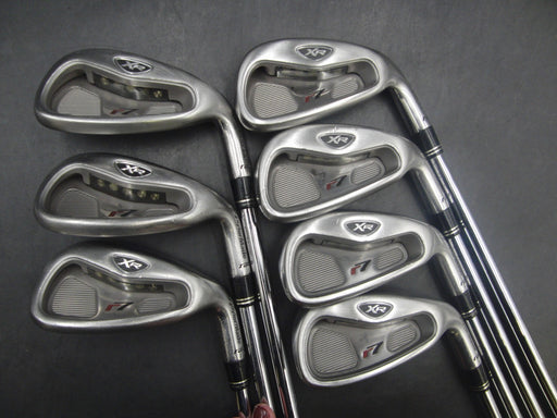 Set of 7x TaylorMade r7 XR Irons 5-PW+AW Stiff Steel Shafts TaylorMade Grips*