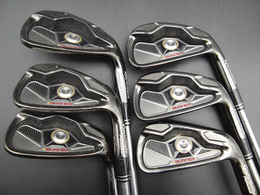 Set of 6x TaylorMade Burner Forged Irons 5-PW Stiff Graphite Shafts G/P Grips*