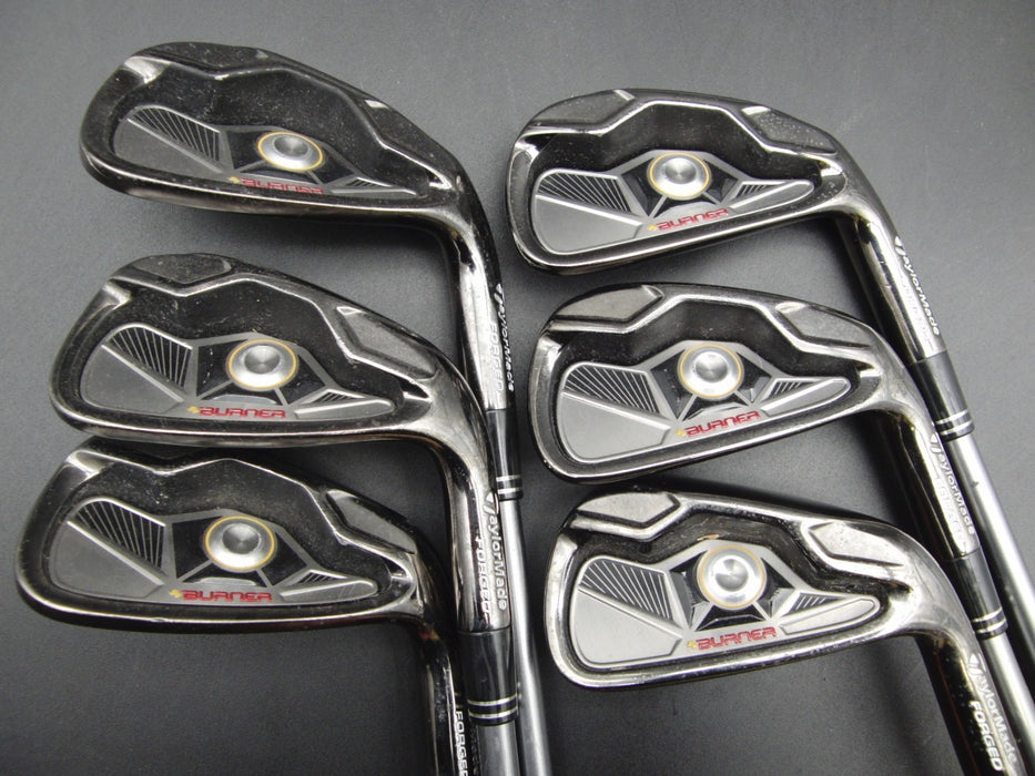 Set of 6x TaylorMade Burner Forged Irons 5-PW Stiff Graphite Shafts G/P Grips*