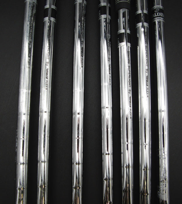 Set of 7x Spalding High Ball Irons 4-PW Stiff Steel Shafts Spalding Grips*