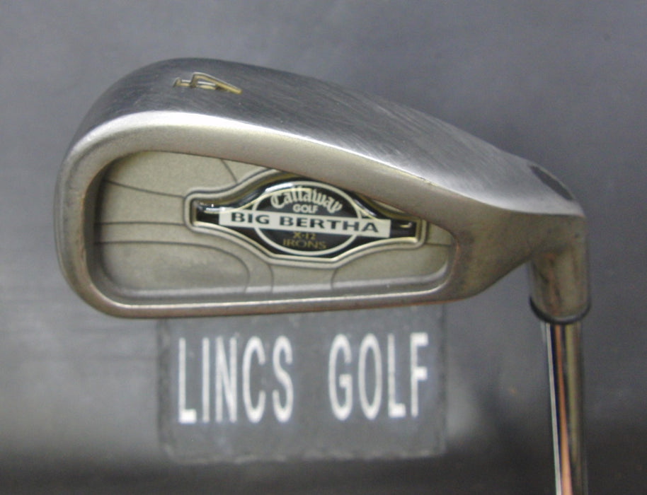 Callaway Big Bertha X-12 4 Iron Stiff Steel Shaft Callaway Grip