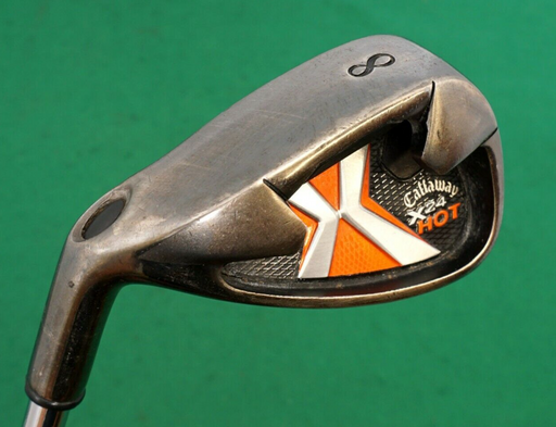 Left Handed Callaway X24 Hot 8 Iron Stiff Steel Shaft Tabor Grip