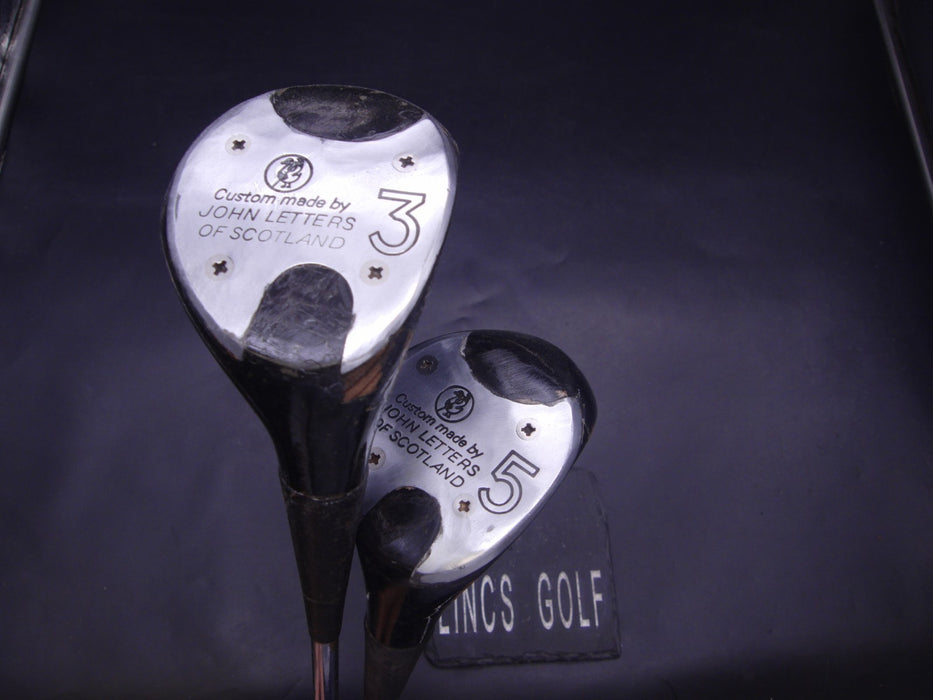Set of 2 John Letters Power Master 3-Wood + 5-Wood Regular Steel Shafts