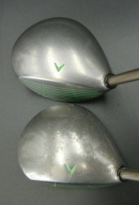 Ladies Set of 2 Callaway Big Bertha S2H2 3 & 4 Woods Graphite Shafts Golf Pride