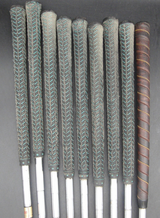 Left-Handed Set of 9x MacGregor Jack Burke Colokrom Irons 2-PW Regular Steel