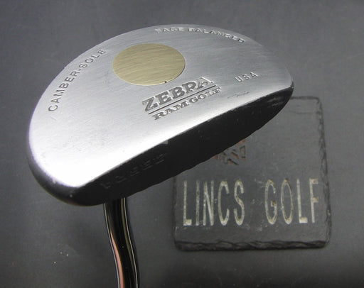 Zebra Camber Sole Ram Putter Steel Shaft 88cm Length Zebra Grip