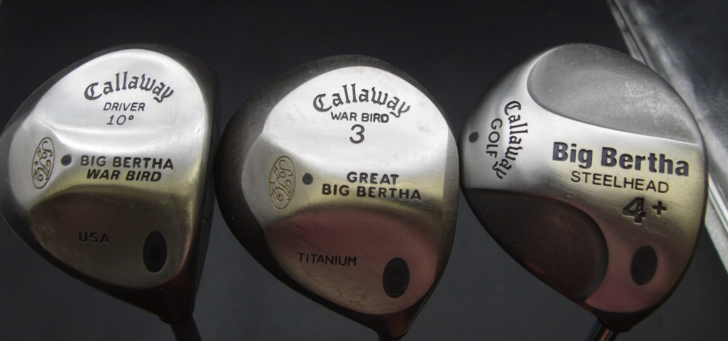 Set of Callaway Hawk Eye Iron 3-SW+AW+ Driver + 3 Wood + 4 Wood + Putter*