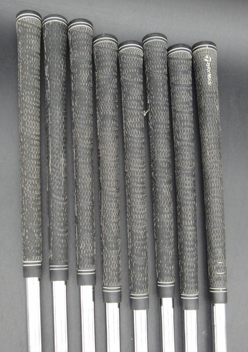 Set of 8x TaylorMade rac cgb Irons 4-PW+AW Stiff Steel Shafts TaylorMade Grips*