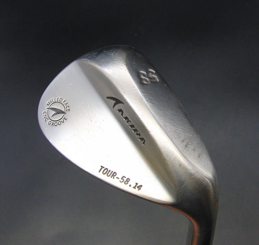 Akira Milled Face CNC Groove Tour  58° Sand Wedge Wedge Flex Steel Shaft