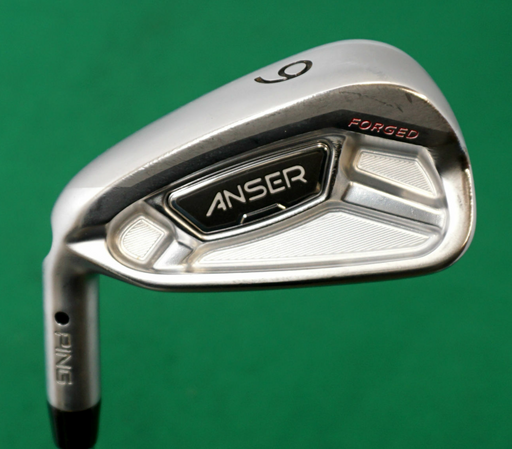 Left Handed Ping Anser Forged Black Dot 6 Iron Stiff Steel Shaft Lamkin Grip