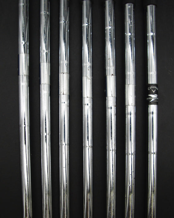 Set of 7x Callaway WarBird Irons 5-SW Uniflex Steel Shafts Callaway Grips
