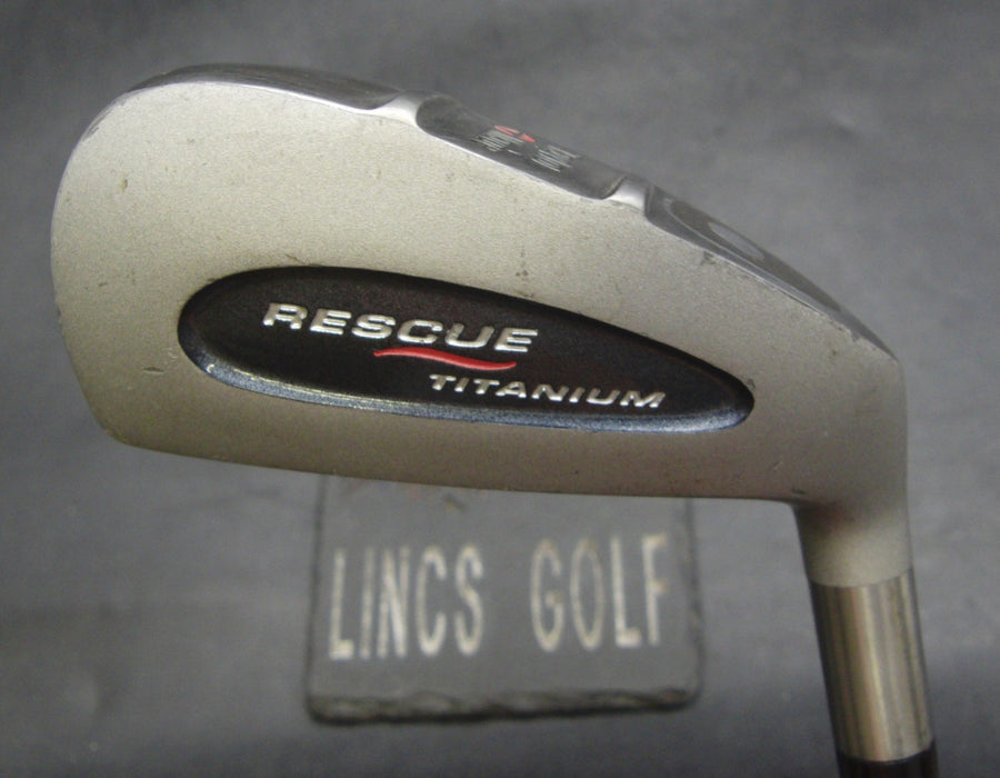 TaylorMade Rescue Titanium 18° Hybrid Stiff Graphite Shaft Golf Pride Grip