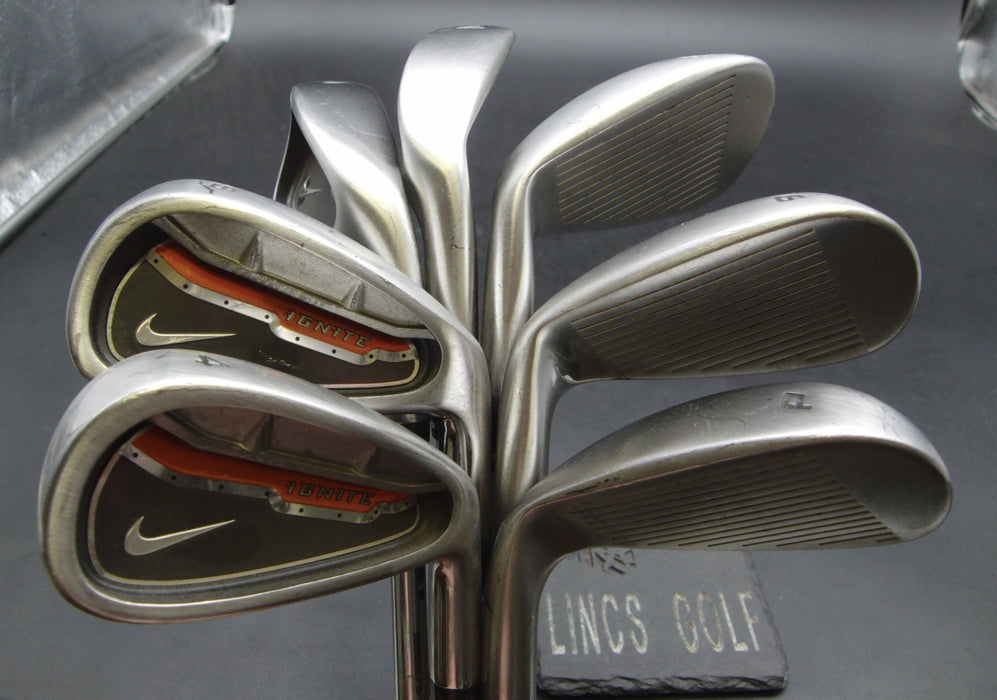 Set of 7x Nike Ignite Irons 4-PW Uniflex Steel Shafts Nike Grips*