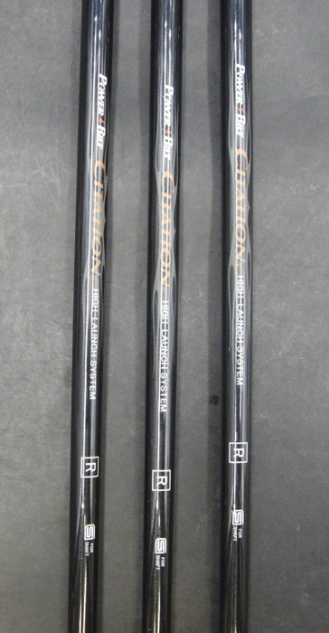 Set of 3 Power Bilt V1 Citation Pitching+ Sand+ Gap Wedge Regular Graphite Shaft