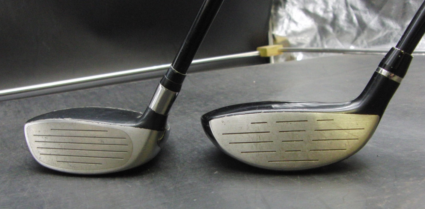 Set of 2 Tsuruya Axel 3+5 Woods Regular Graphite Shafts Mixed Grips