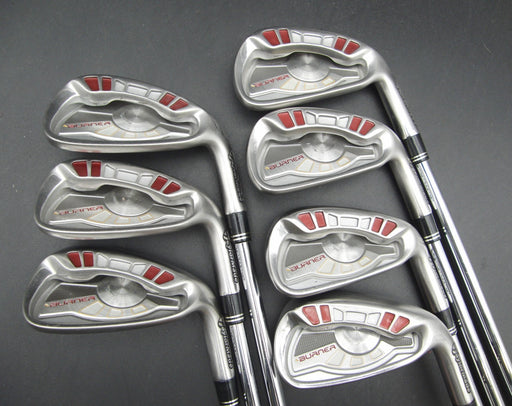 Set of 7x TaylorMade Burner Japanese Model Irons 5-PW+AW Stiff Steel Shafts*