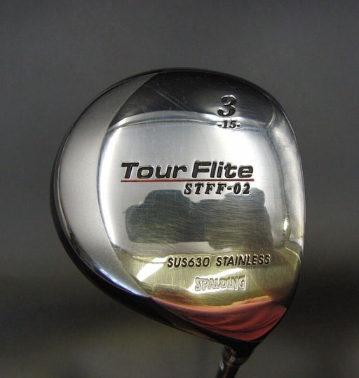 Japanese Tour Flite Stff-02 15º 3 Wood Regular Graphite Shaft Spalding Grip