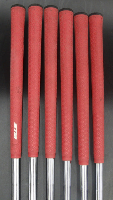 Set of 6x Maruman Verity Red V Irons 5-PW Stiff Steel Shafts STM Grips*