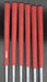 Set of 6x Maruman Verity Red V Irons 5-PW Stiff Steel Shafts STM Grips*