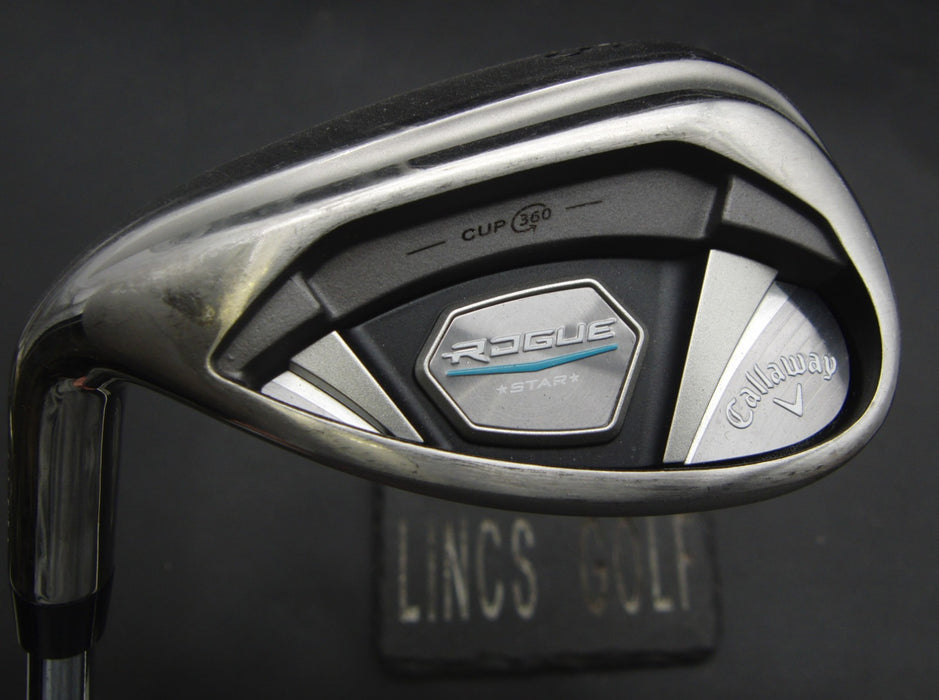Left-Handed Callaway Rogue Star Sand Wedge Stiff Steel Shaft Golf Pride Grip