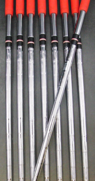 Set of 8 x TaylorMade Burner Japanese Issue Irons 4-PW+GW Stiff Steel Shafts