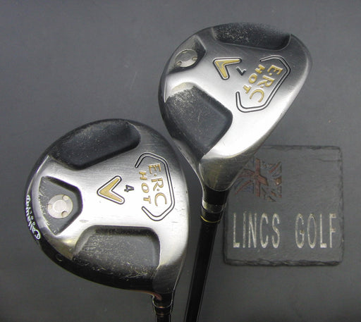 Set of 2 Callaway ERC Hot 4 + 7 Woods Regular Graphite Shafts*
