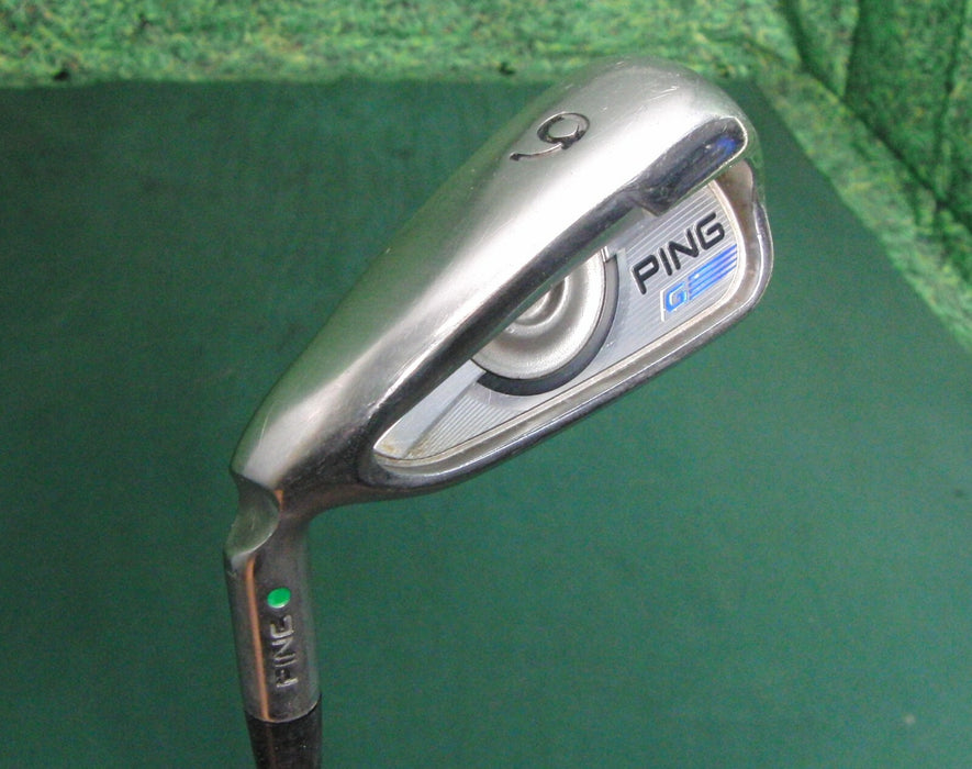 Left Handed Ping G Series Green Dot 6 Iron Regular Steel Shaft LAMKIN Grip