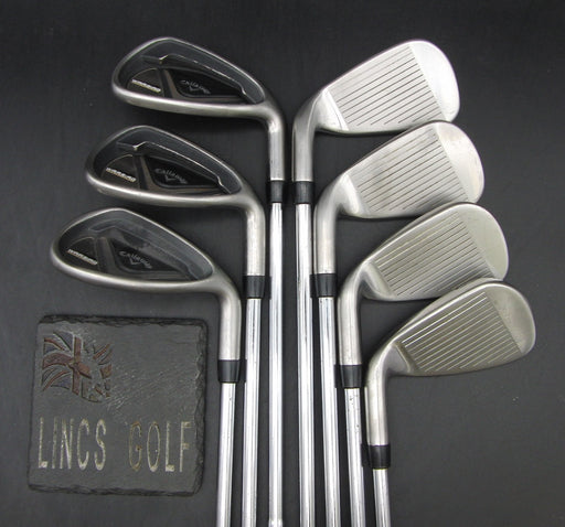 Set of 7x Callaway Warbird 5-SW Irons Uniflex Steel Shafts Callaway Grips