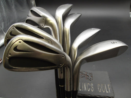Set of 7x Nike Slingshot Irons 5-SW Regular Graphite Shafts Nike Grips*