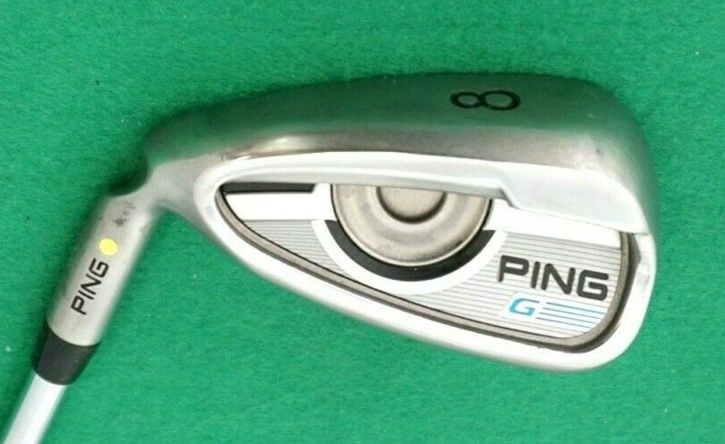 Left Handed Ping G Series Yellow Dot 8 Iron Regular Steel Shaft Ping Grip